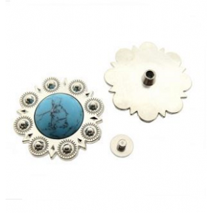 Leer applicatie Bloem Turqouise